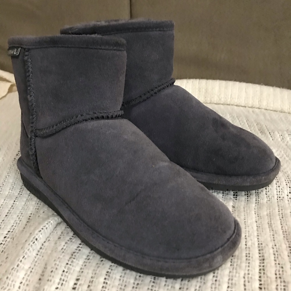BearPaw Demi-H Low Suede & Sheepskin bootie